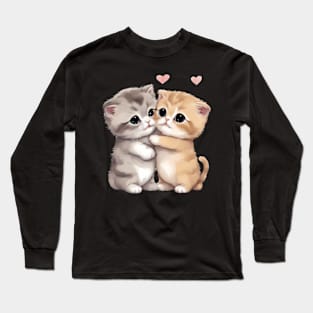 Scottish Fold Kitten Long Sleeve T-Shirt